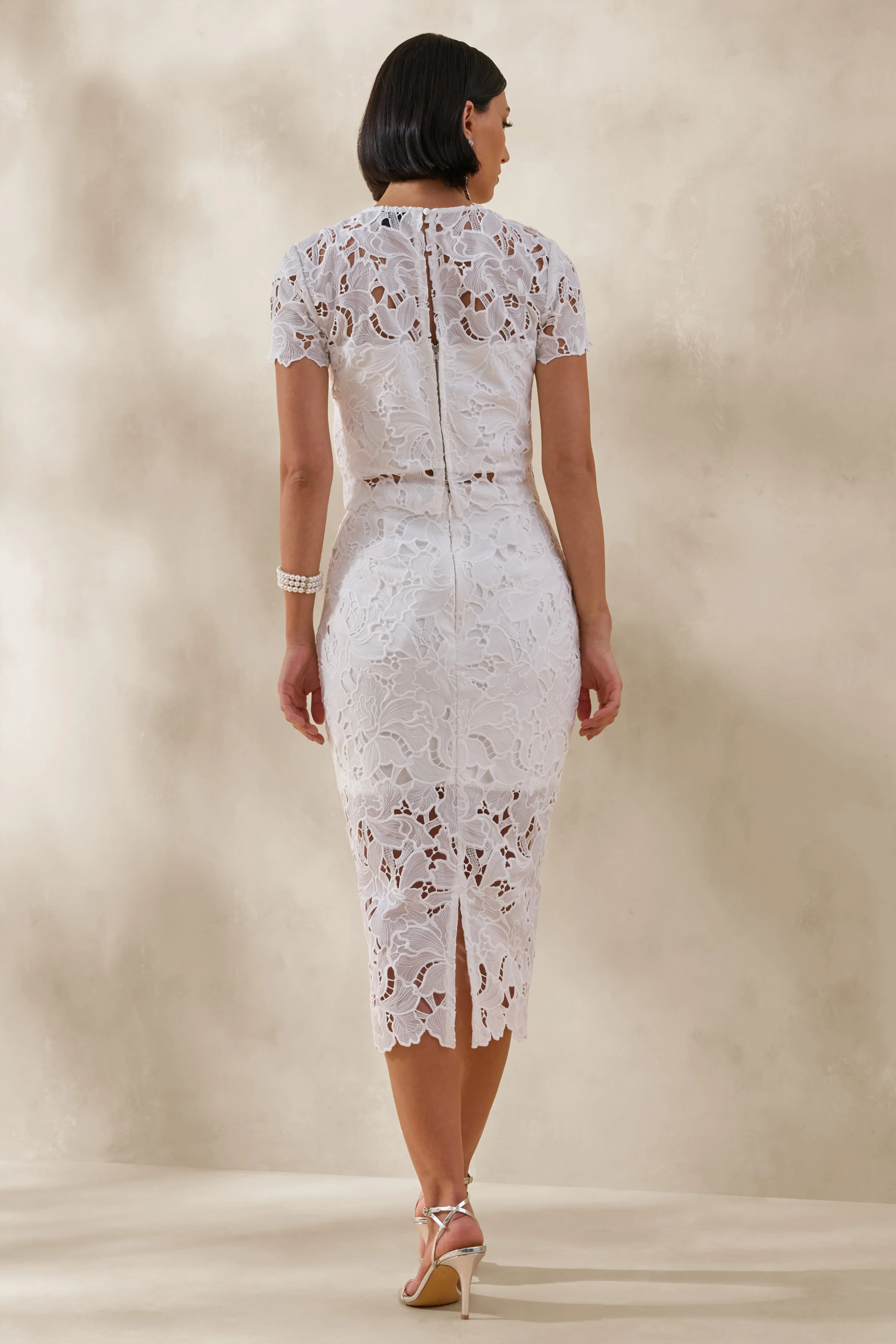 Aisling | Witte Kanten Midi Rok - Image 3