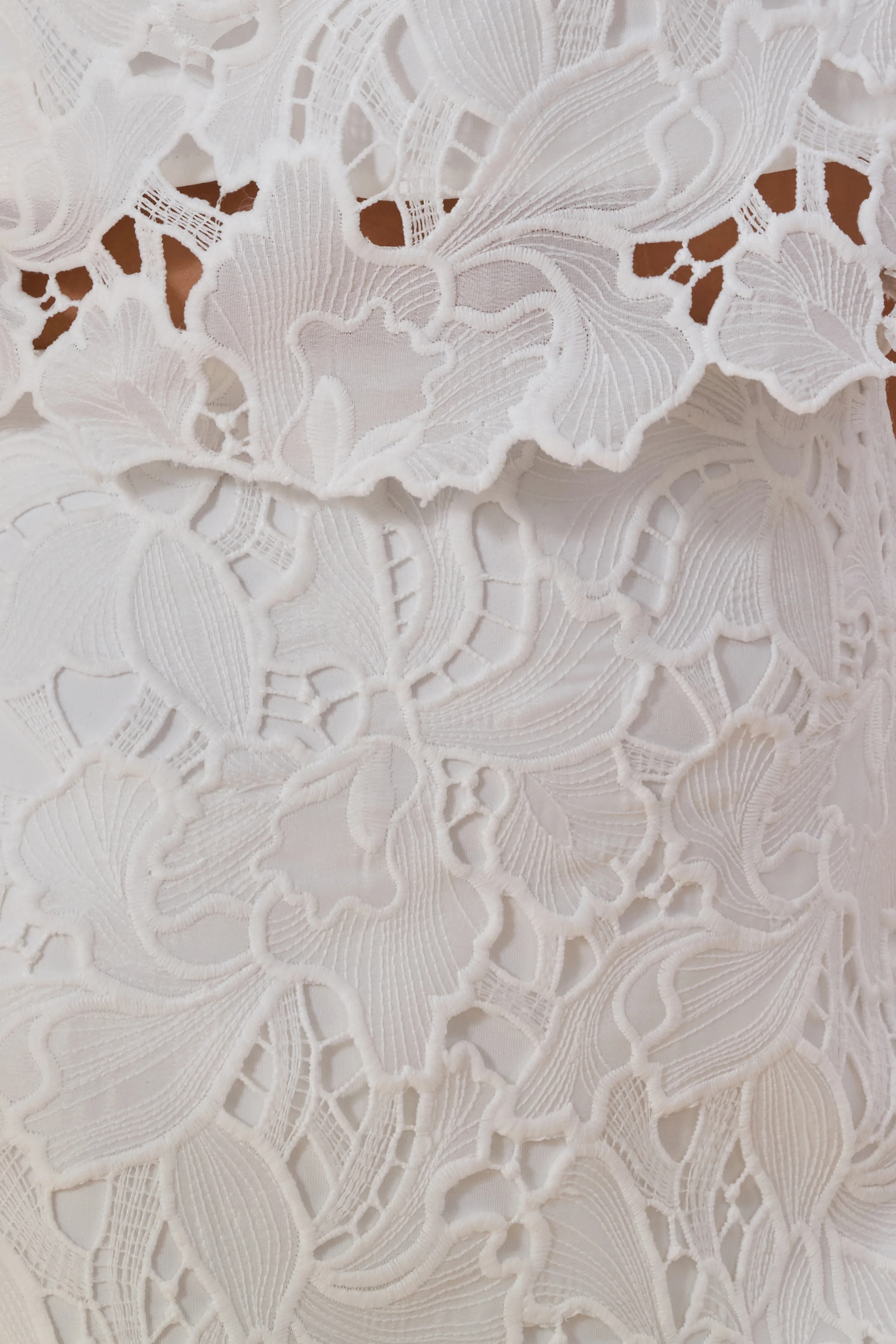 Aisling | Witte Kanten Midi Rok - Image 7