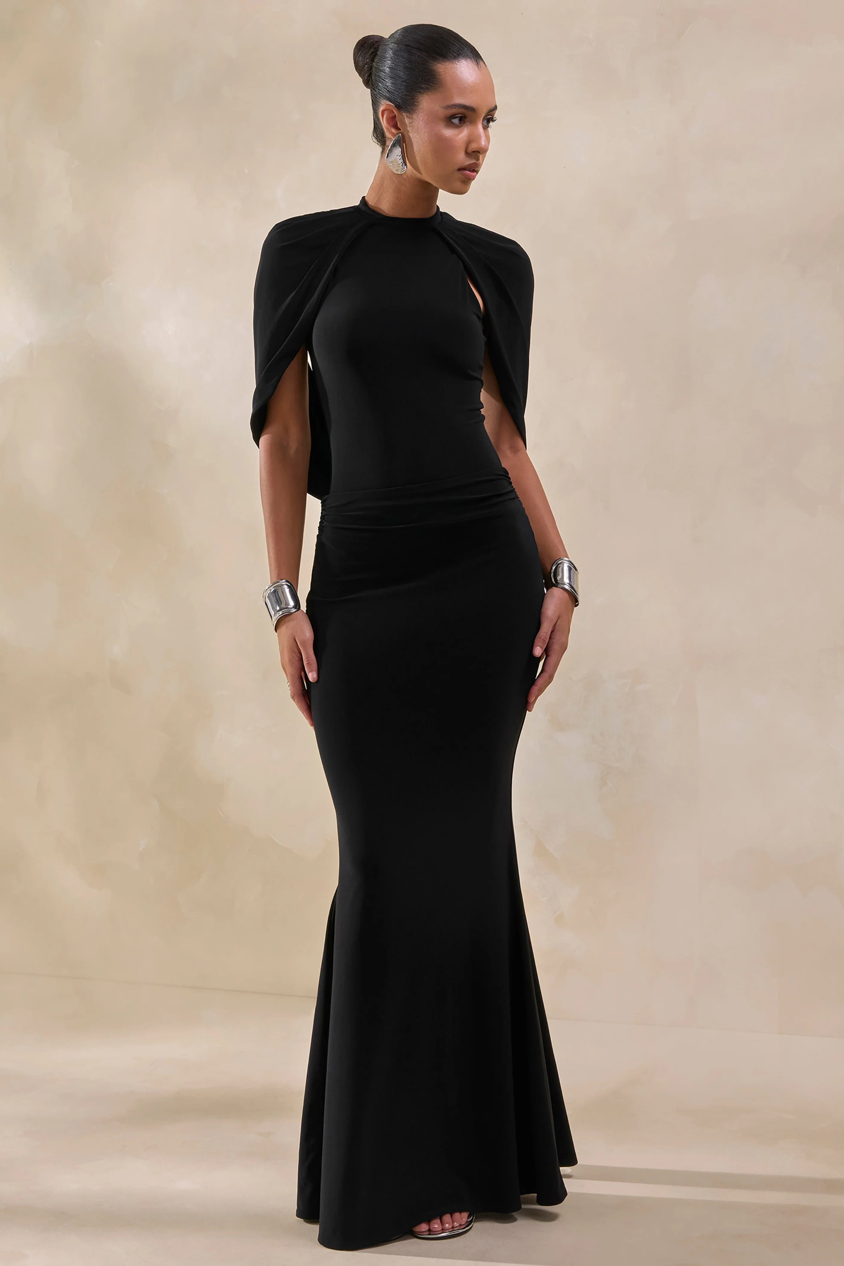 Alaysia | Zwarte Maxi Rok Met Ceintuurdetail - Image 6