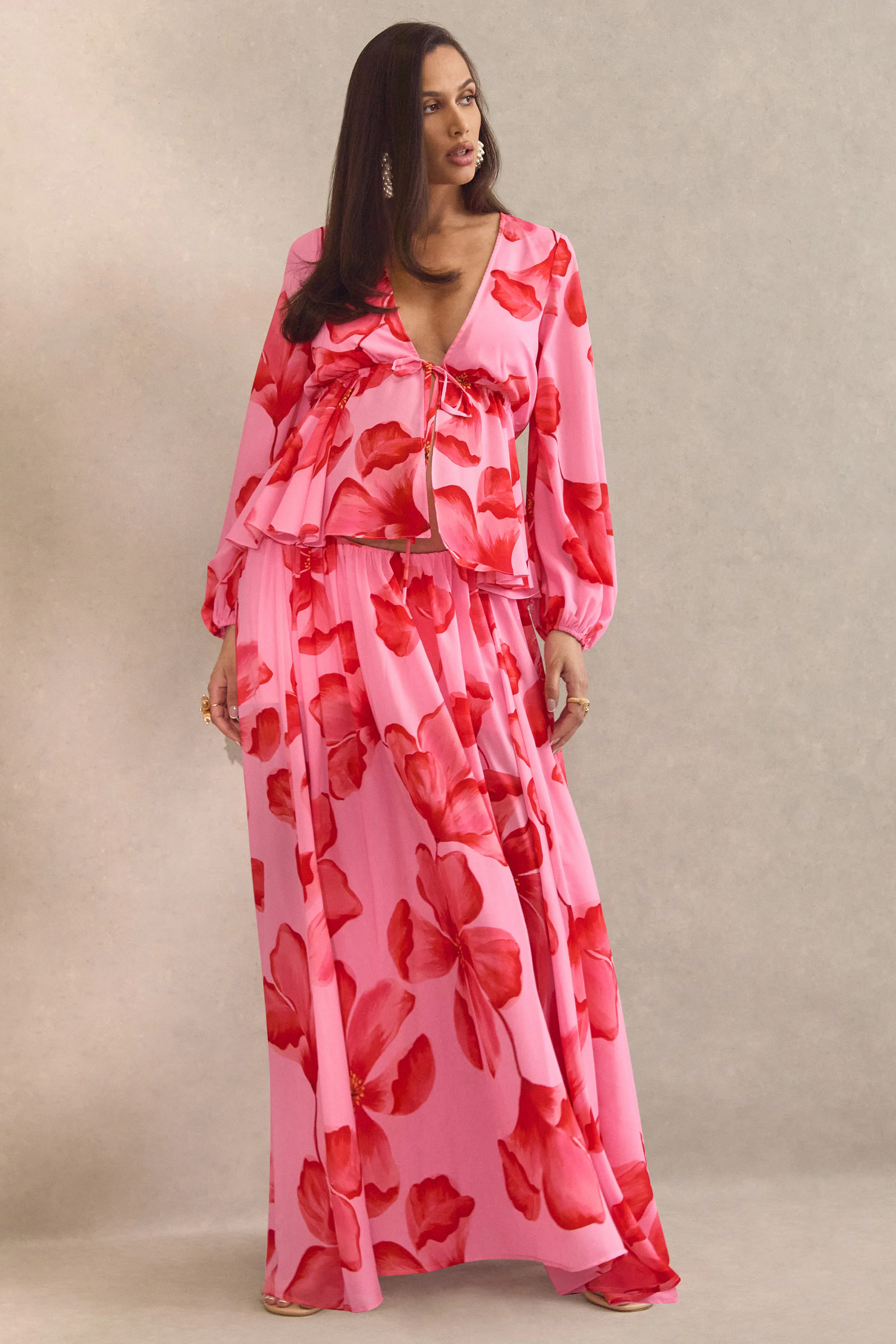 Asella | Roze Zwangerschaps Maxi Rok - Image 7