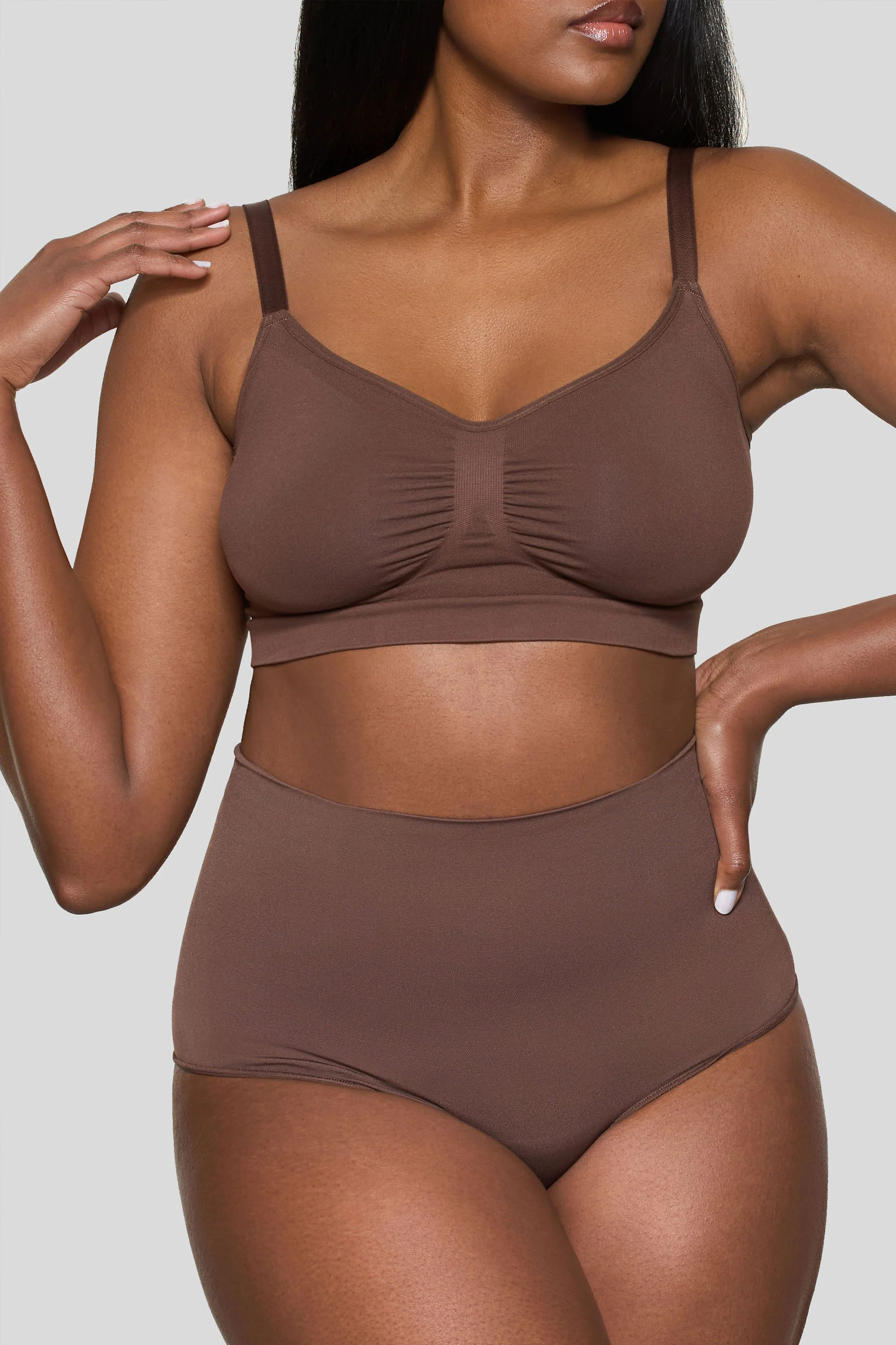 BOOMBA | Cacao Lage Taille Corrigerende String body - Image 3