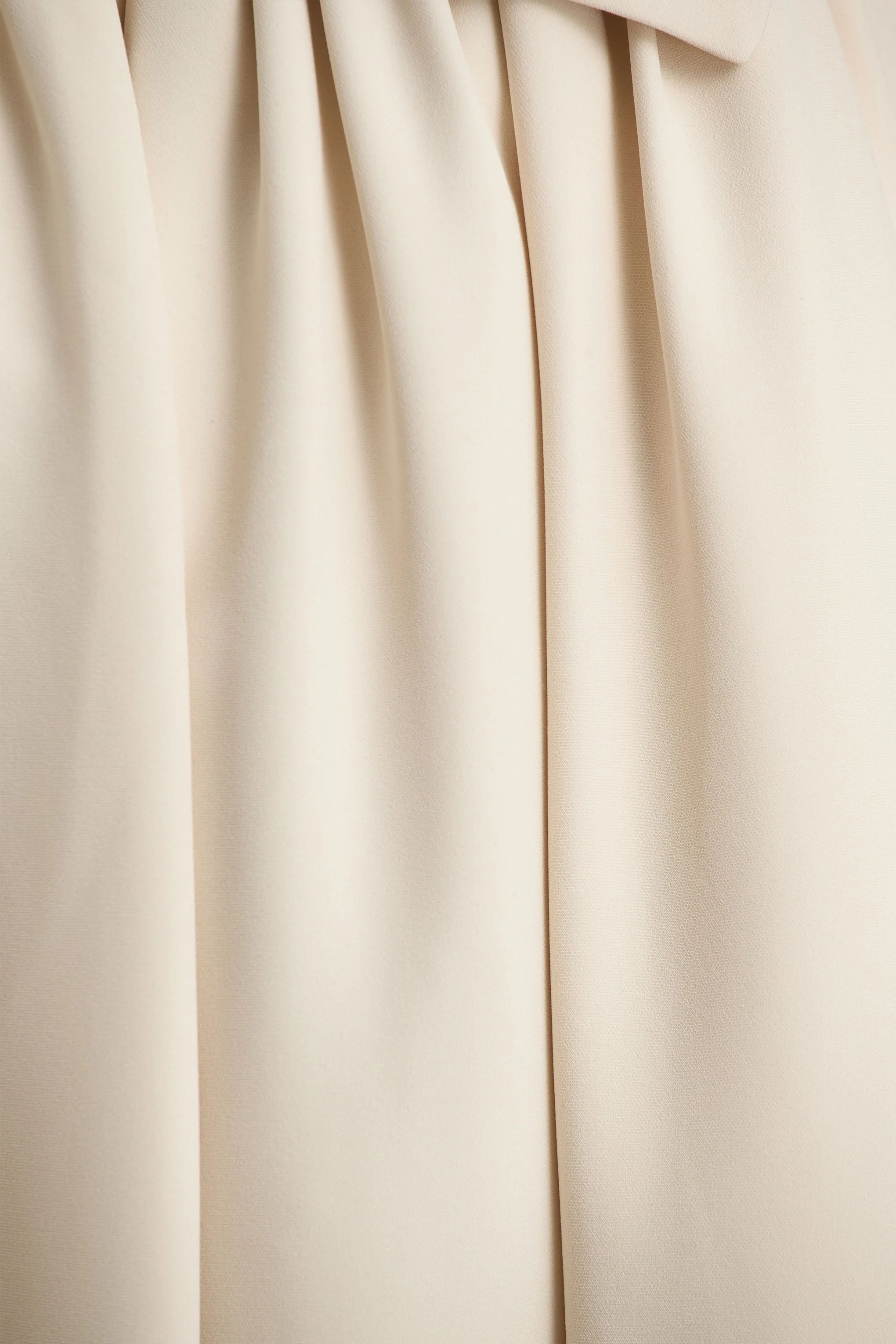 Candice | Crème Bandeau Volumineuze Midi Jurk Met Strik Detail Op Rug - Image 6