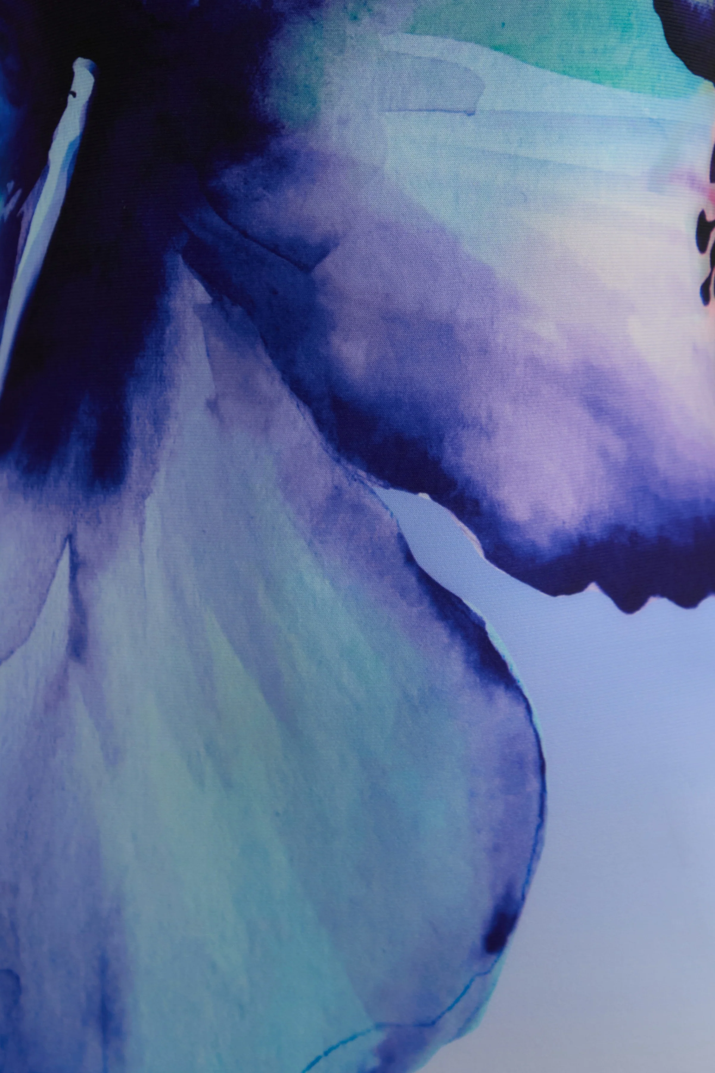 Ceremony | Blauwe Ombré Bloemenprint Bandeau Maxi Jurk - Image 7