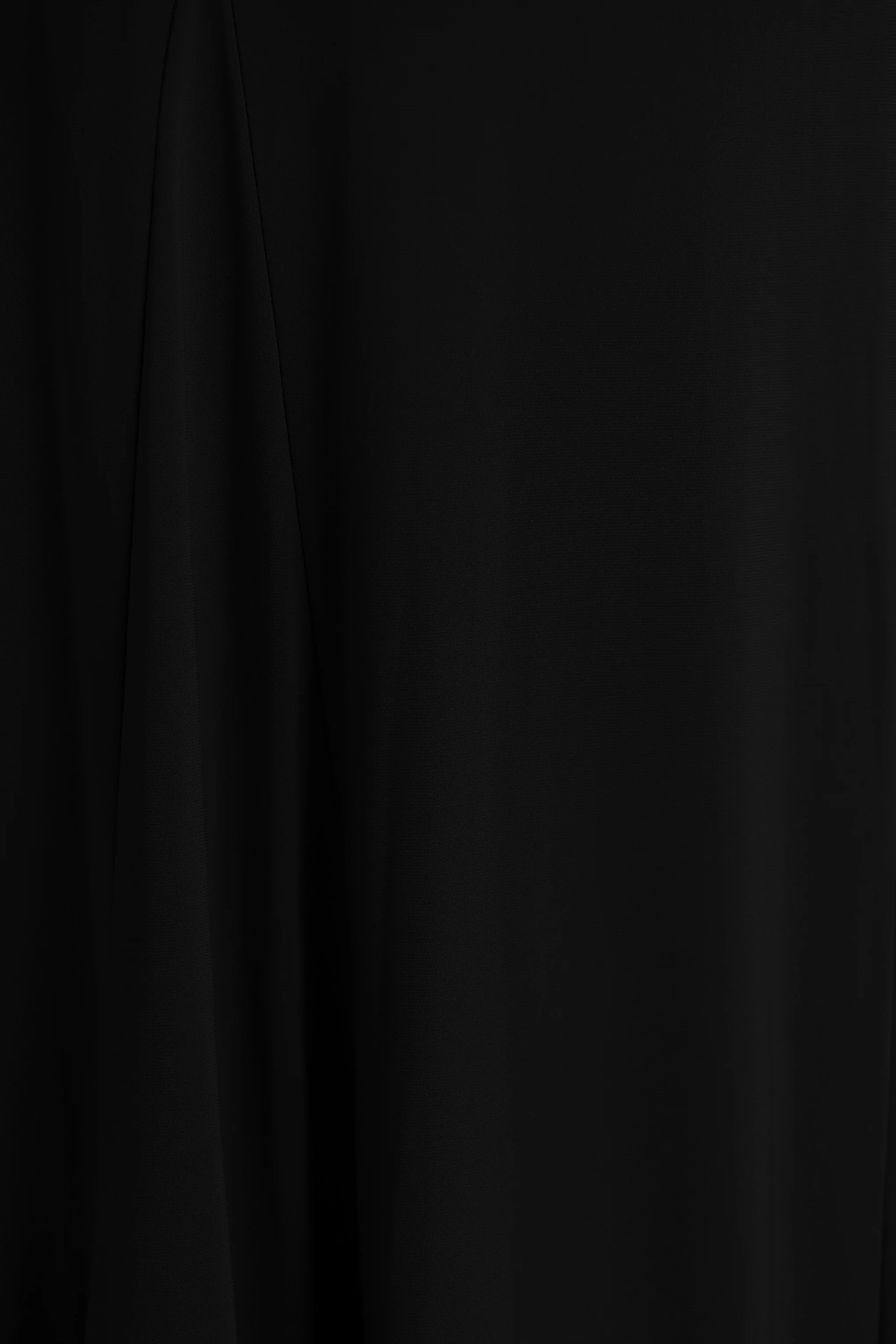 Cilla | Zwart Bardot Nek Maxi Jurk Met Gerimpeld Details - Image 6
