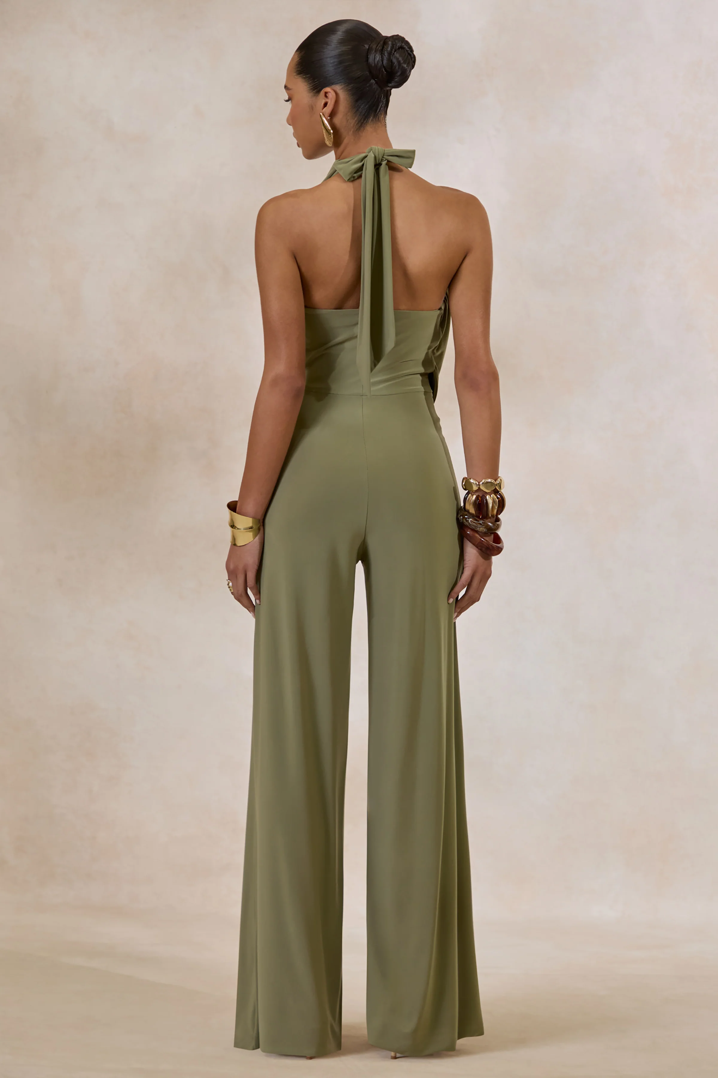 Clemence | Groene Jumpsuit Met Diepe V-Hals - Image 2