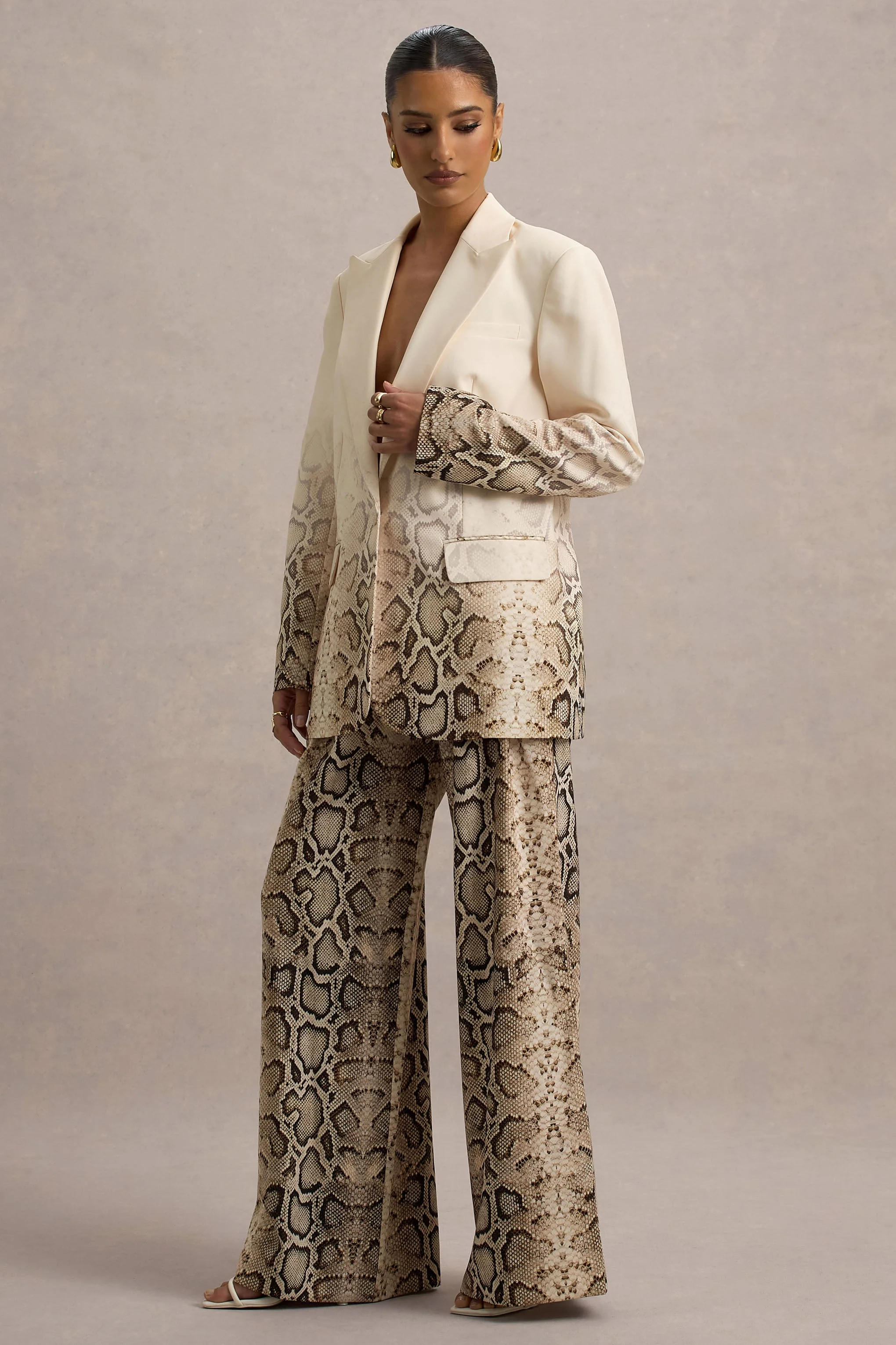 Hurley | Slangenprint Ombré Blazer Met Lange Pasvorm - Image 5