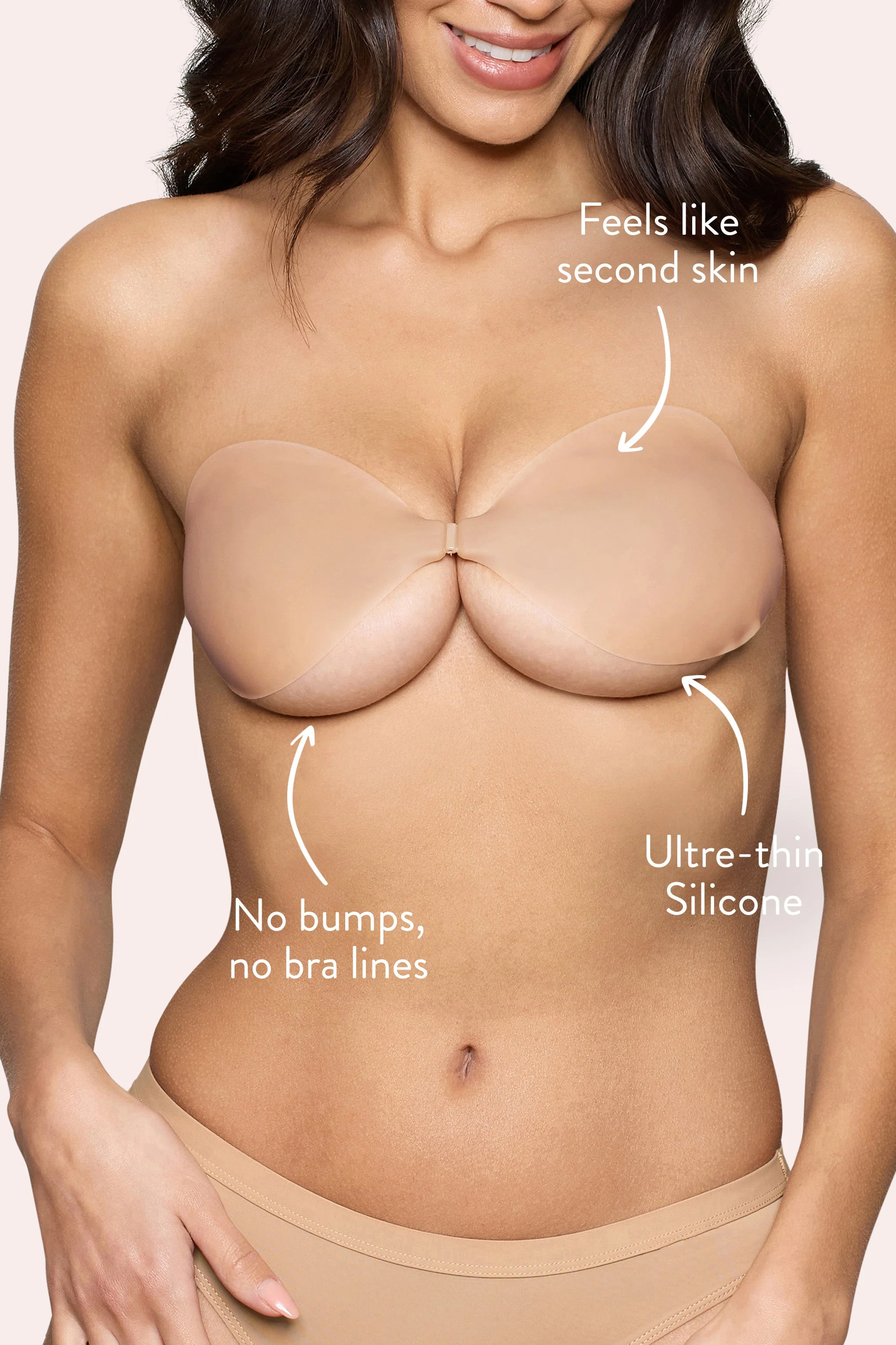 Invisibra | Boomba Beige Onzichtbare Plak BH - Image 3