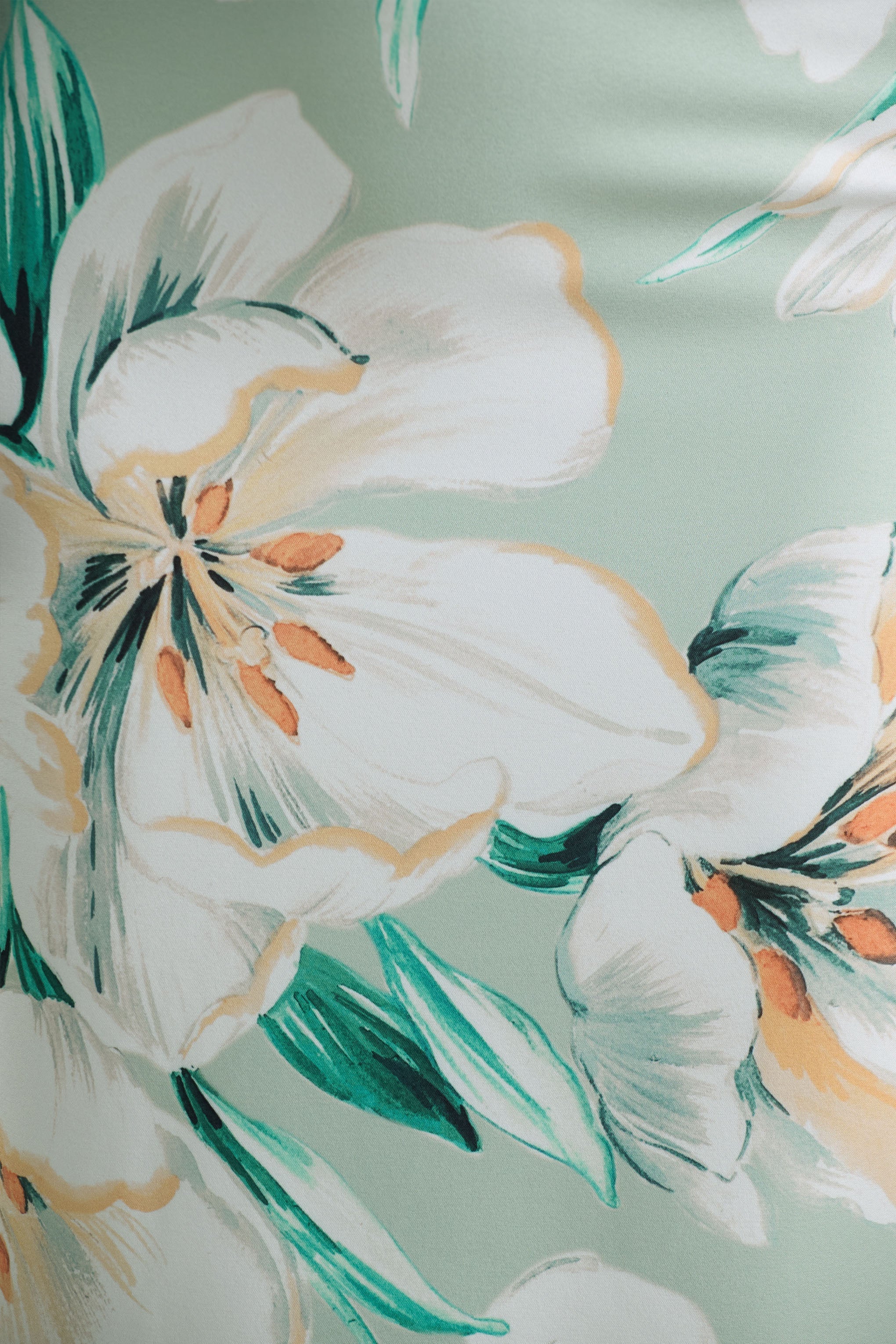 Kellis | Groene Bloemenprint Asymmetrische Maxi Jurk Met Ballon Mouwen - Image 8