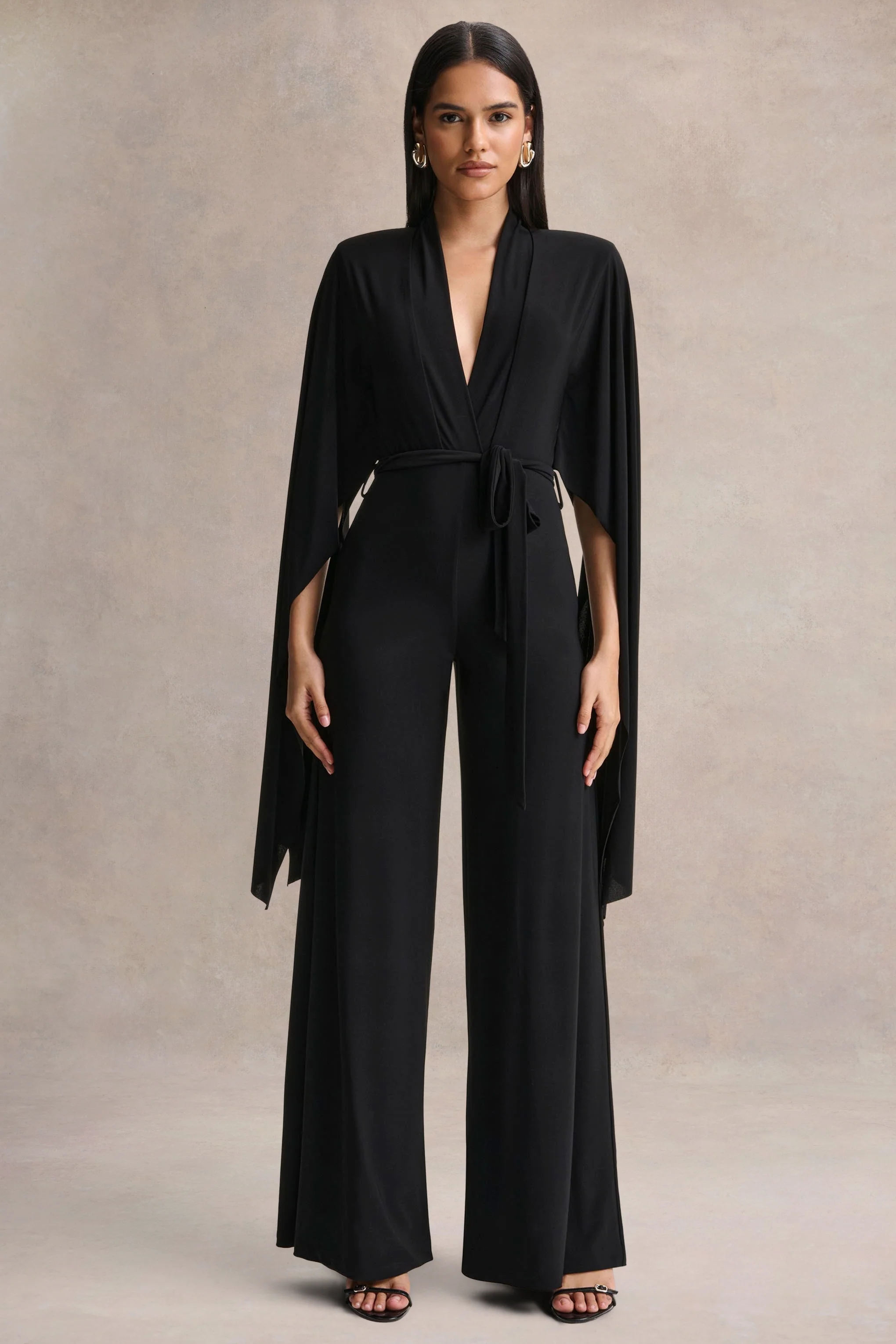 Laurina | Zwarte Diepe V-Hals Jumpsuit - Image 5
