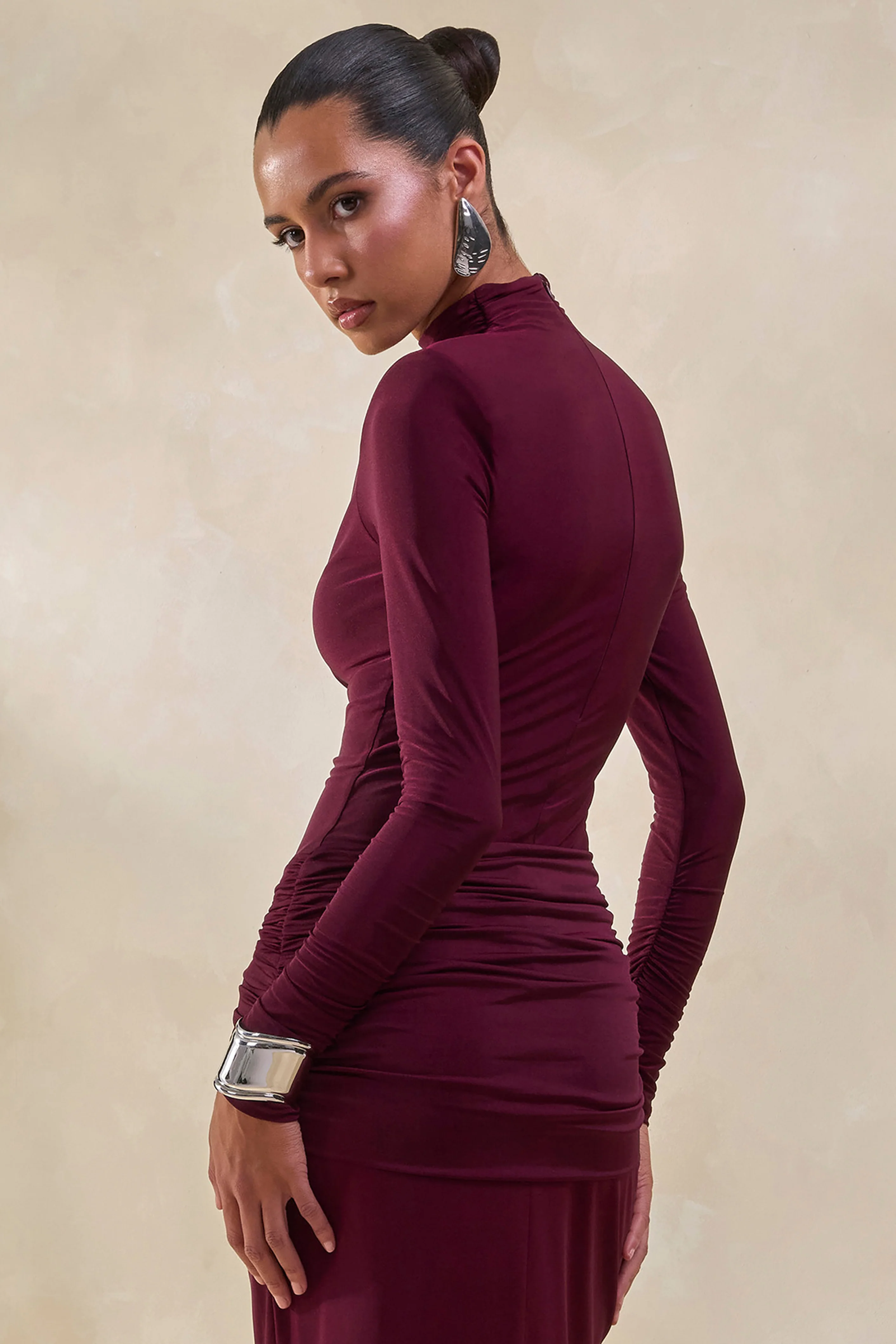 Lyanna | Bordeaux Body Met Rolkraag - Image 2