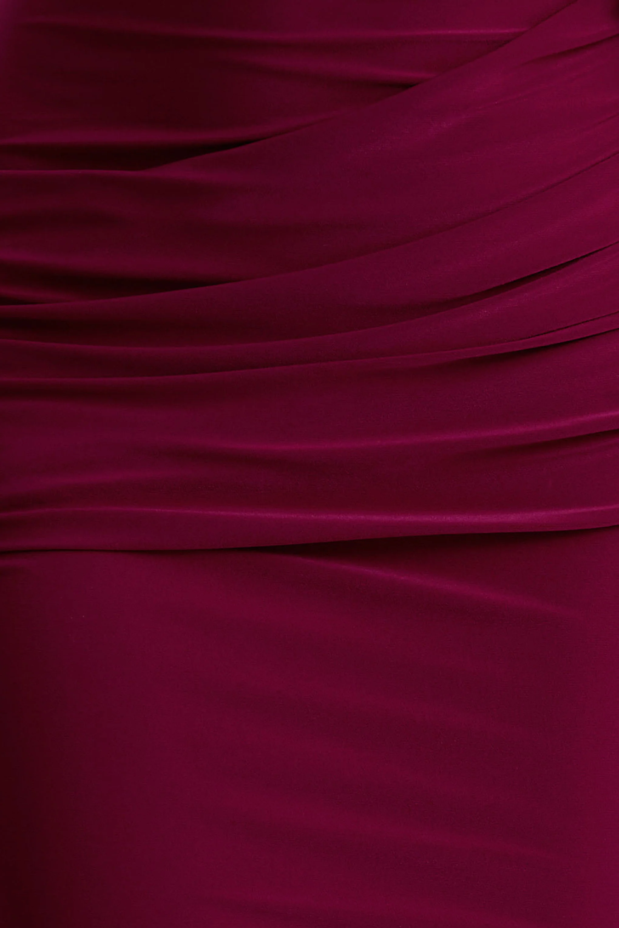 Maeve | Bordeaux Draperend Maxi Jurk Met Cape Mouwen - Image 6
