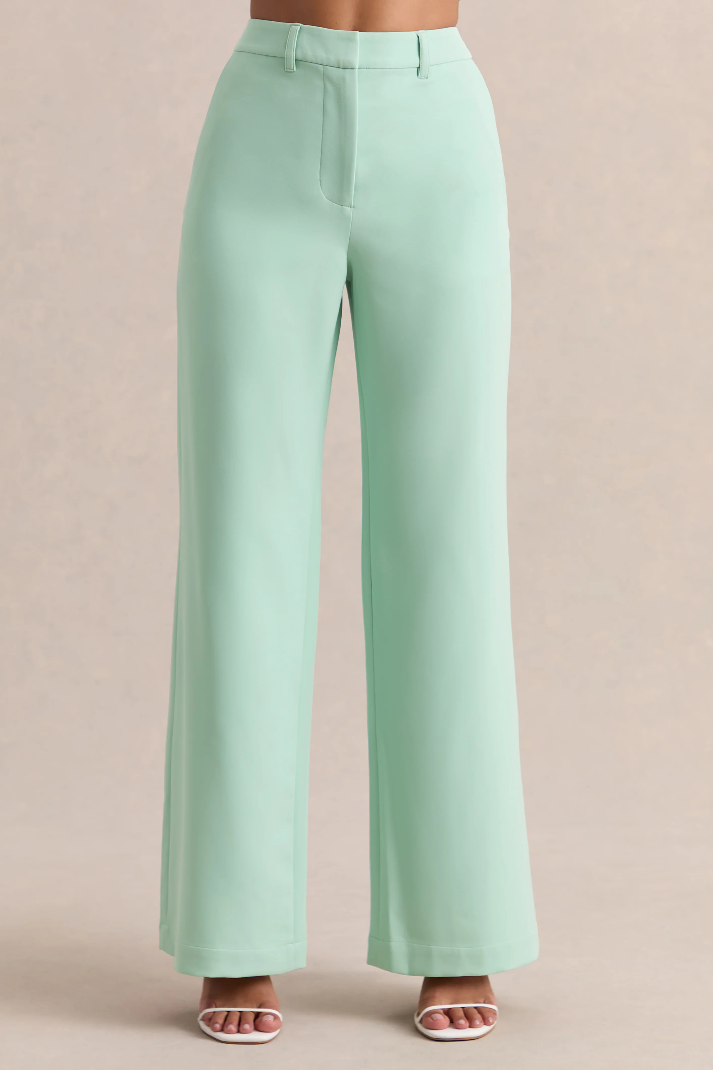 Malou | Saliegroene Getailleerde Broek - Image 3