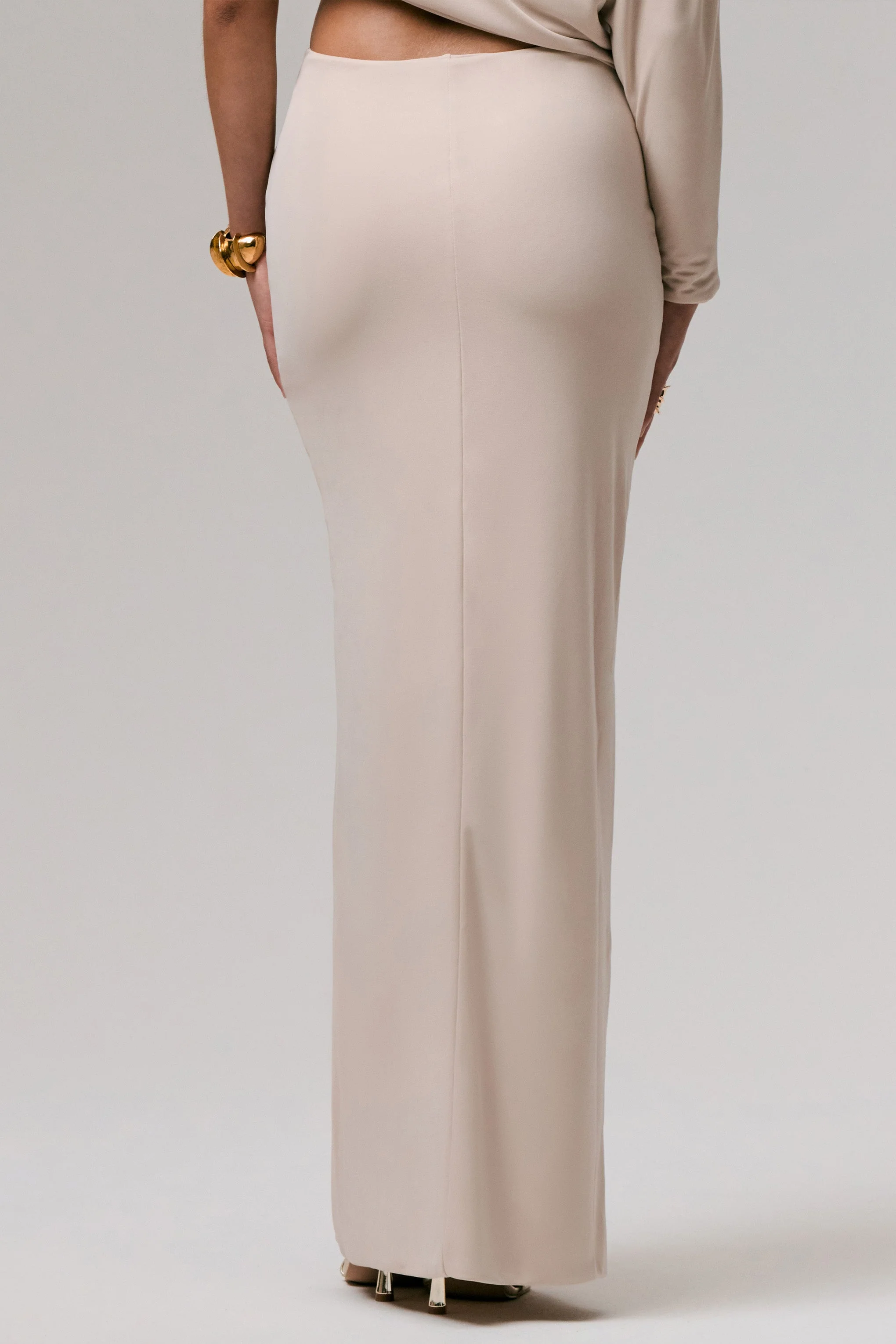 Marlena | Stone Gerimpeld Split Maxi Jurk - Image 4