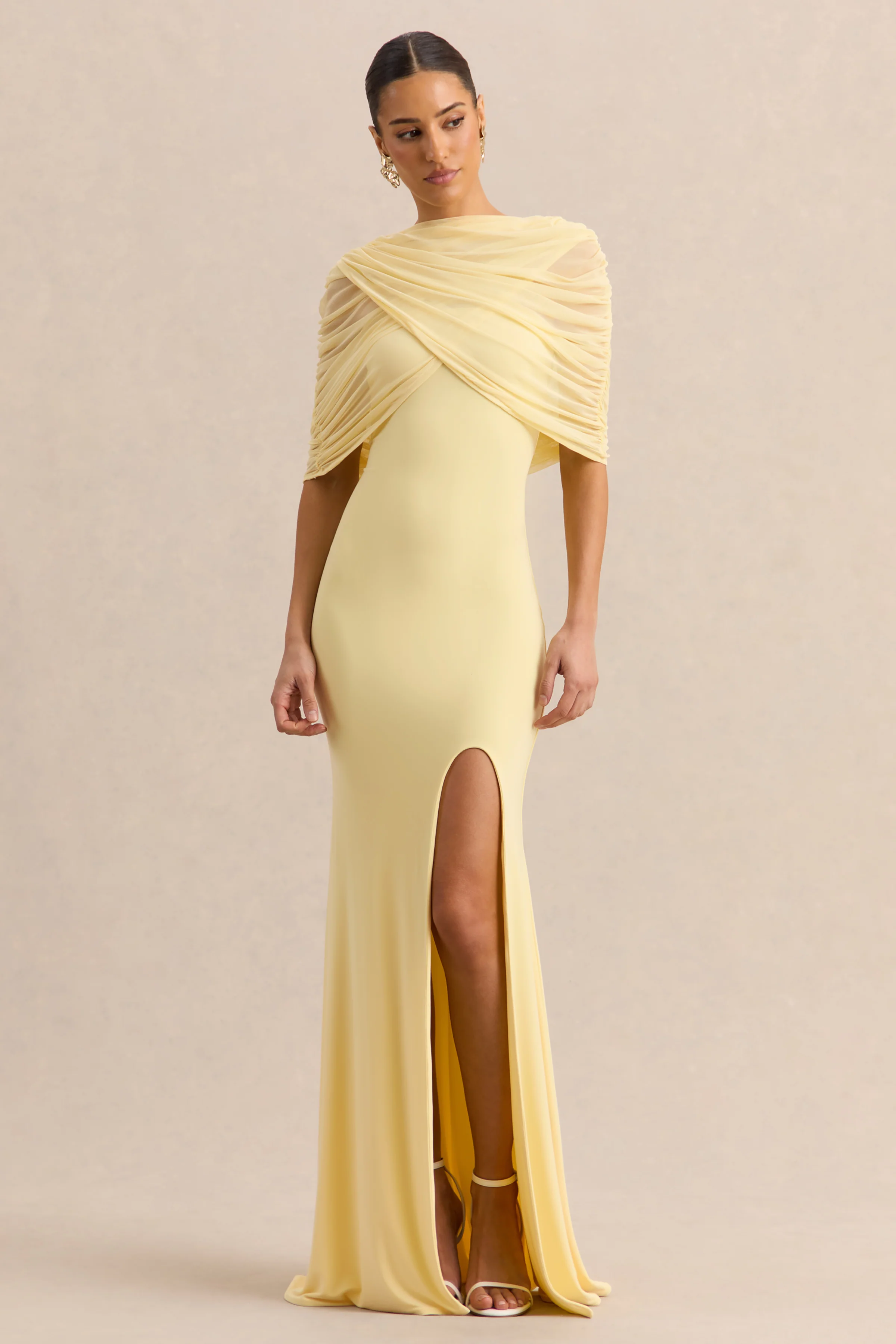 Melva | Citroengele Bandeau Maxi Jurk - Image 3
