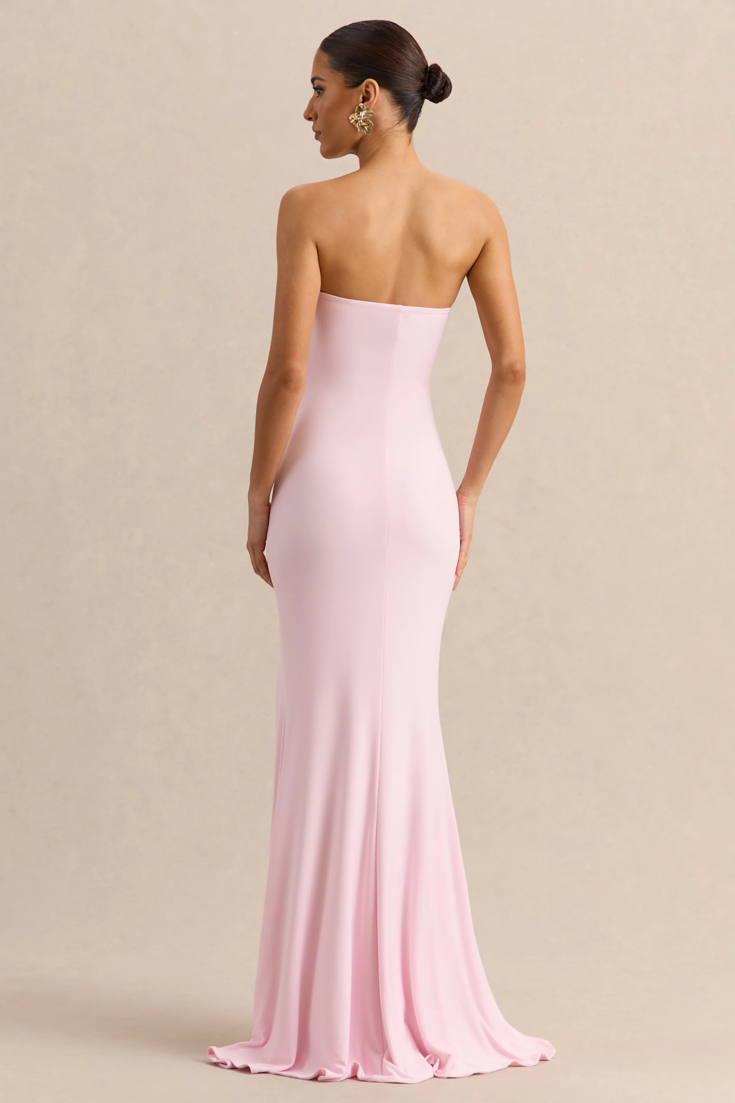 Melva | Licht Roze Bandeau Maxi Jurk - Image 2