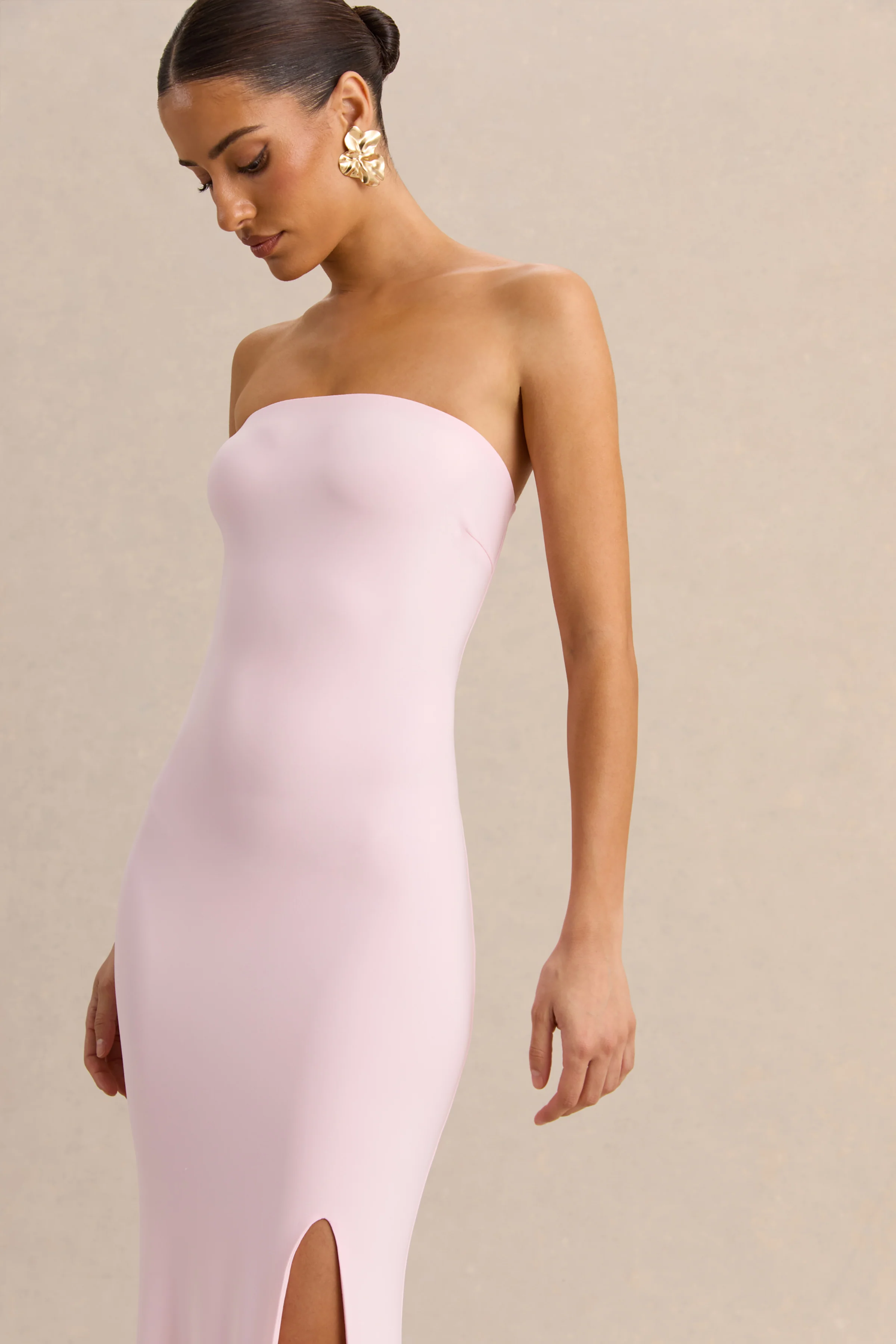 Melva | Licht Roze Bandeau Maxi Jurk - Image 4