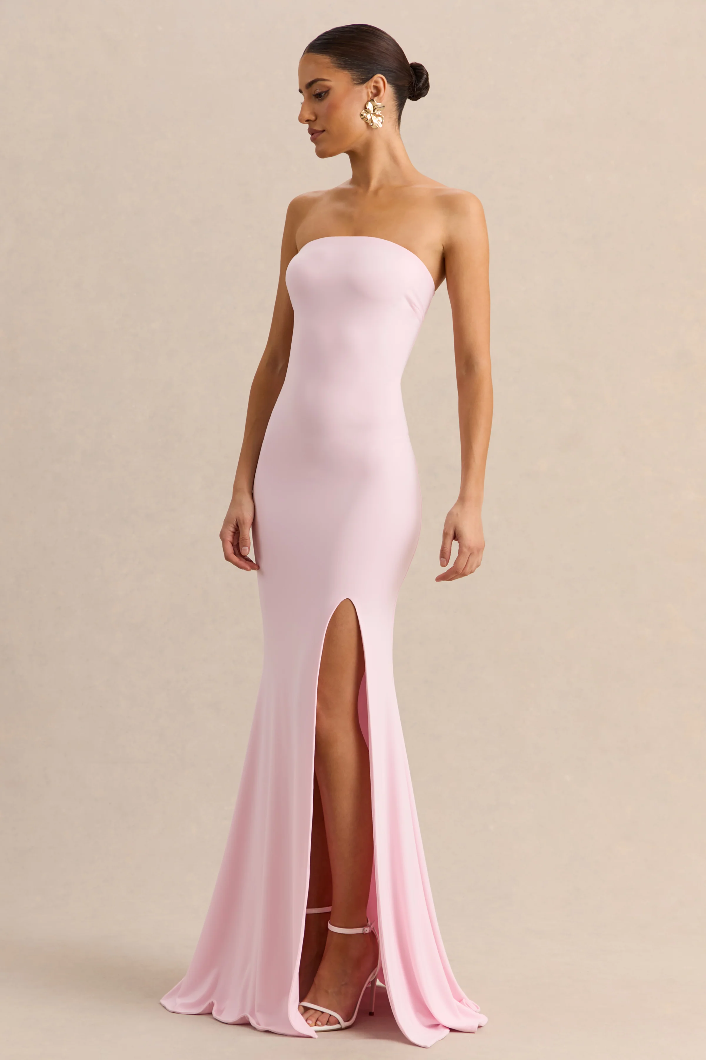 Melva | Licht Roze Bandeau Maxi Jurk - Image 5