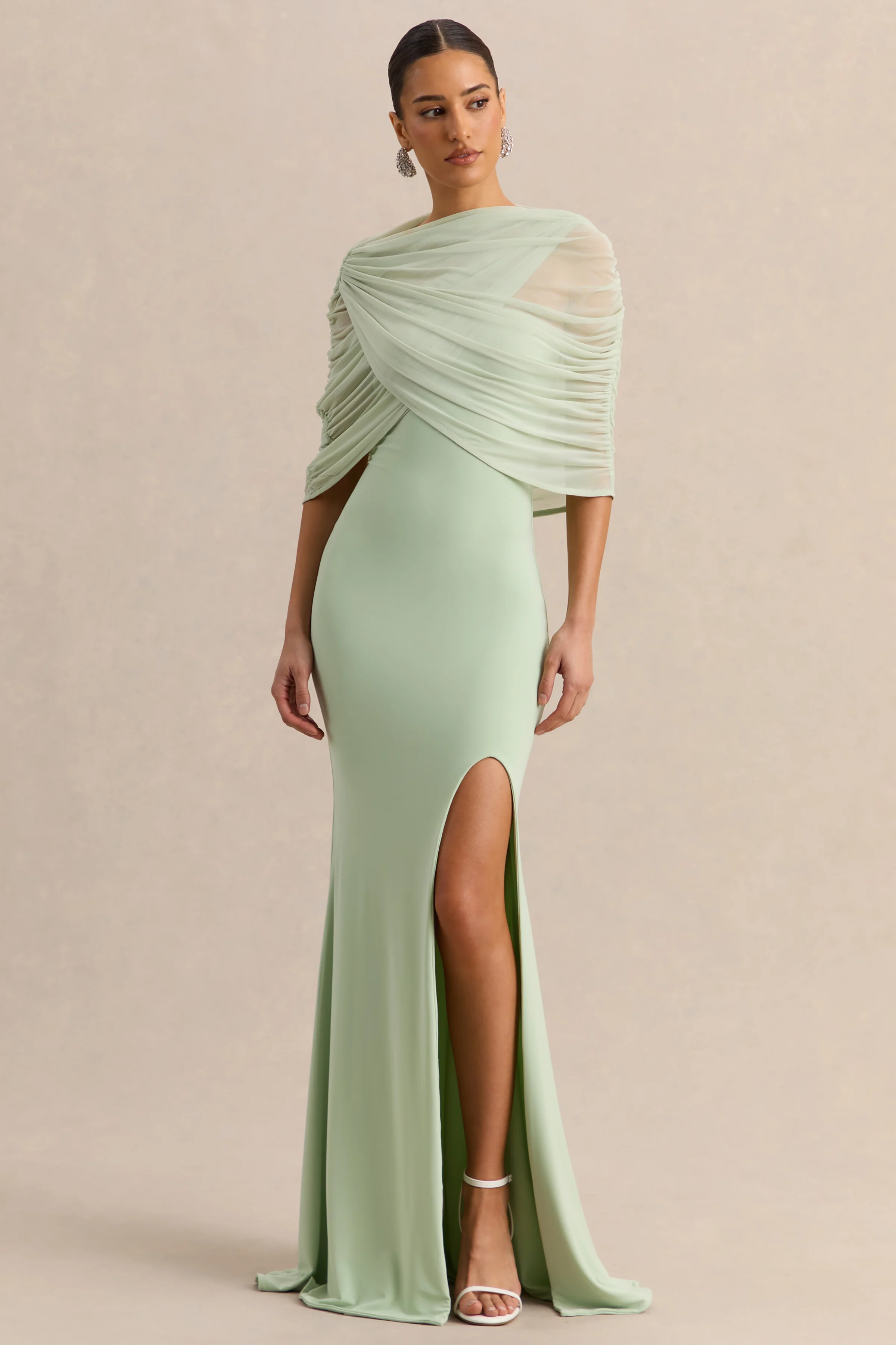 Melva | Mintgroene Bandeau Maxi Jurk - Image 3