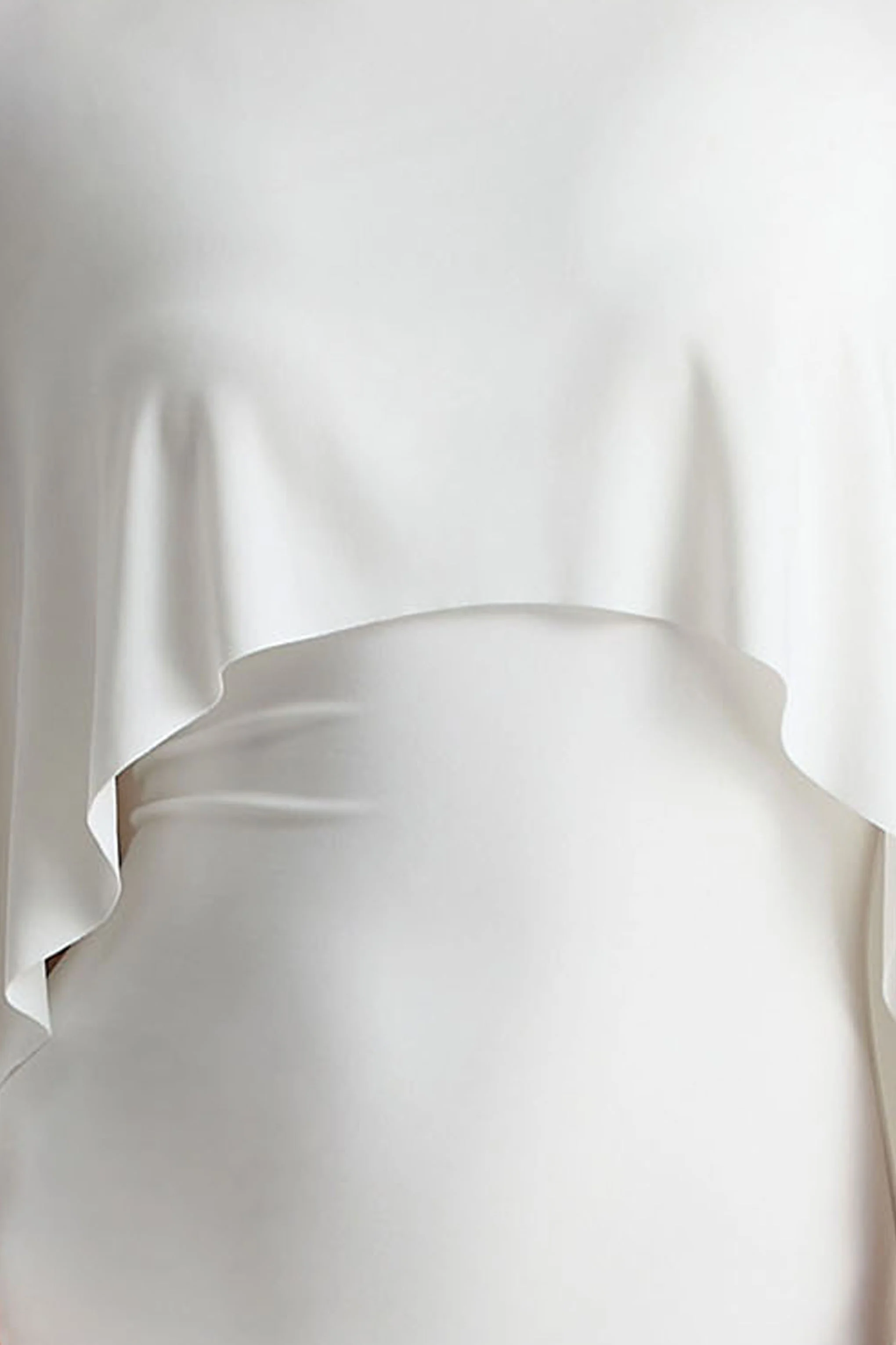 Padma | Witte Draperende Maxi Jurk Met Cape Mouwen - Image 6
