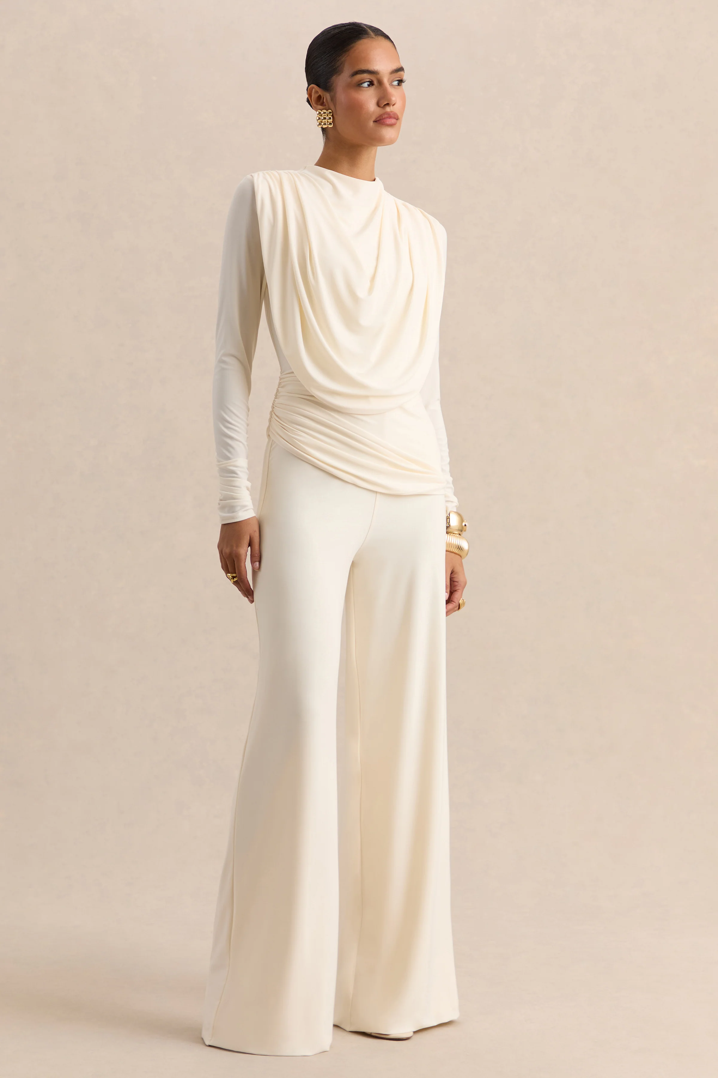 Safirra | Witte Broek Met Wijde Pijpen - Image 6