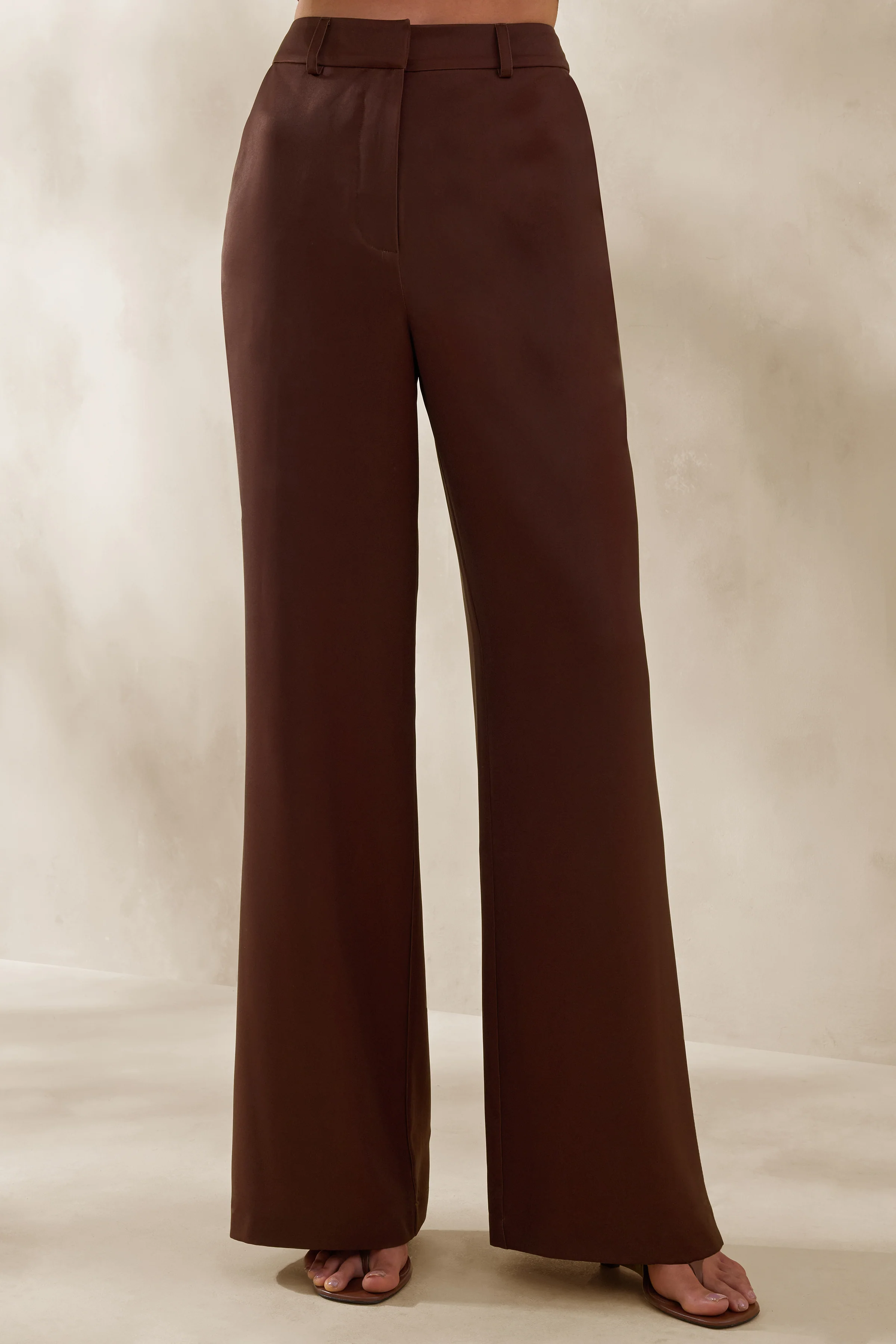 Seloria | Bruine Broek Met Wijde Pijpen - Image 3