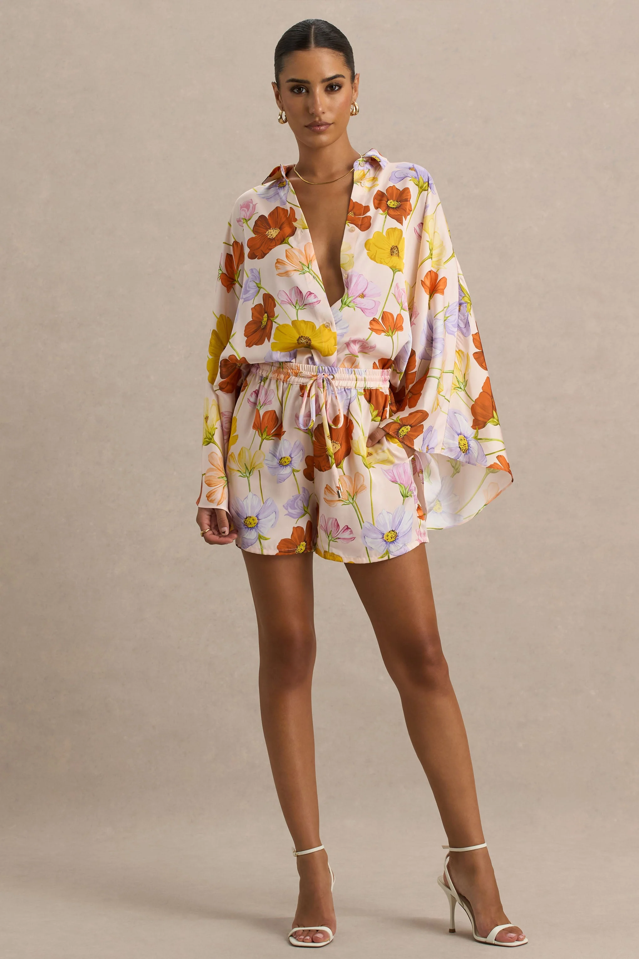 Sovran | Felle Bloemenprint Korte Broek