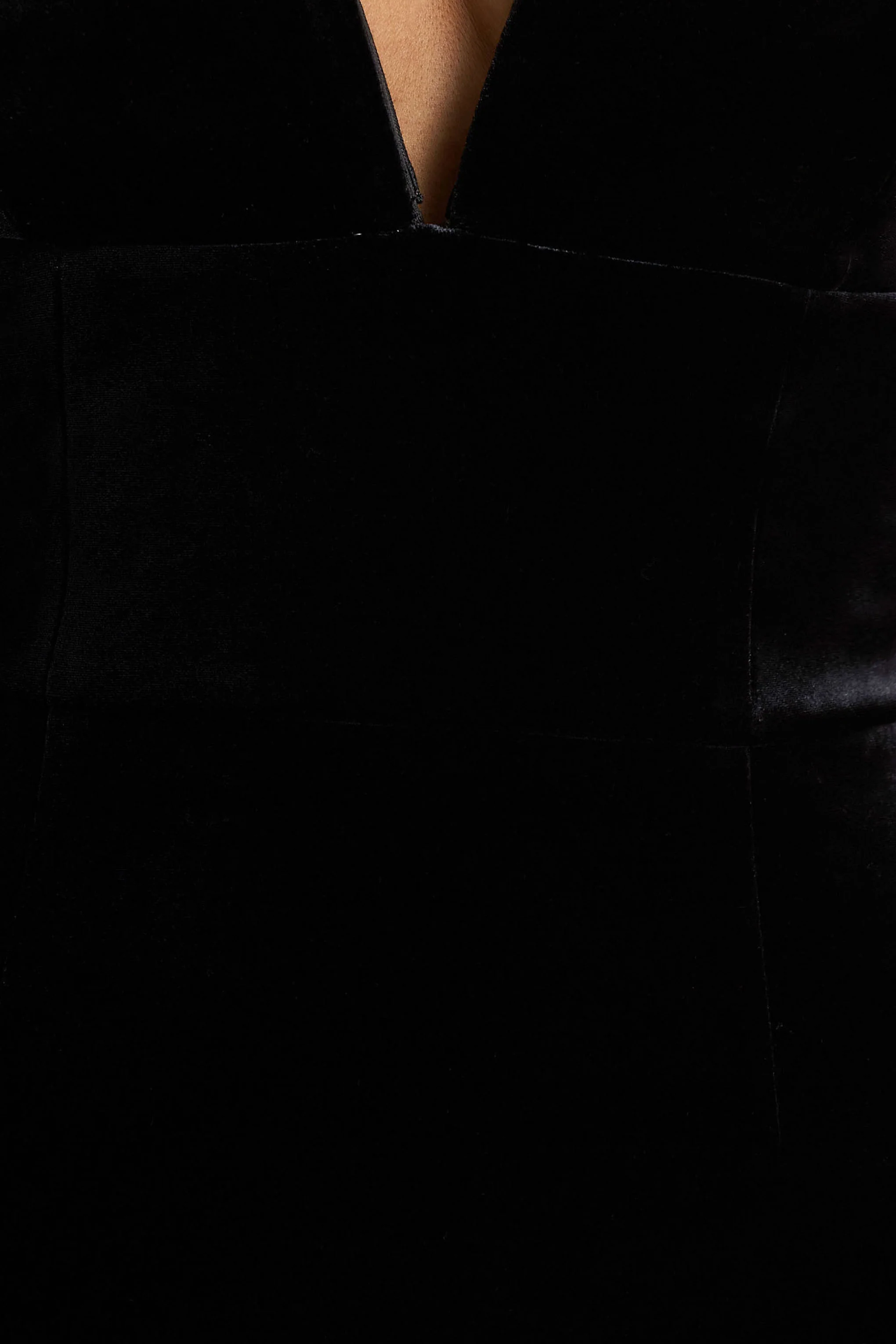 Yolanda | Zwarte Fluwelen Sweetheart Hals Maxi Jurk - Image 6